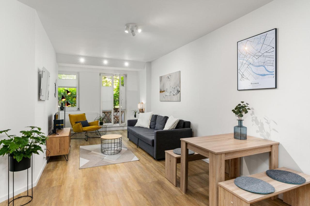 Mel&Bens City Apartment Terrasse Wallanlagen Brema Exterior foto